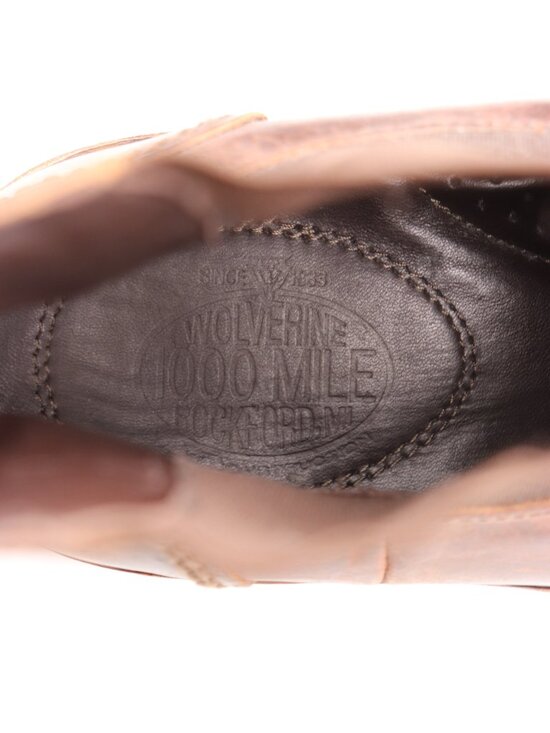 Wolverine 1000 Mile Rockford Men\'s Size 9 D Brown Leather Chelsea Pull On Boot main image 7